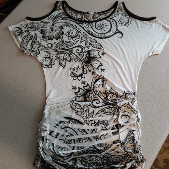 DONATED Slinky Tribal Sublimation Dress in medium - Picture 3 of 5